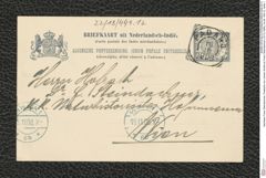 Nachlass Franz Steindachner, Postkarte von Johann Schild an Franz Steindachner (18.10.1906), Inv.Nr. 449.12, Seite 1